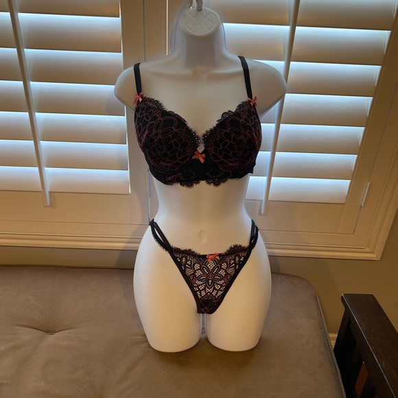 Bras N Things Intimates & Sleepwear Brasthings Push Up Bra Black